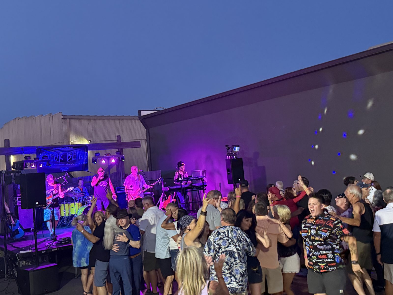 Color Blind performing live to a packed crowd at Sam's Saloon Stage Left Concert Series, Kennewick WA