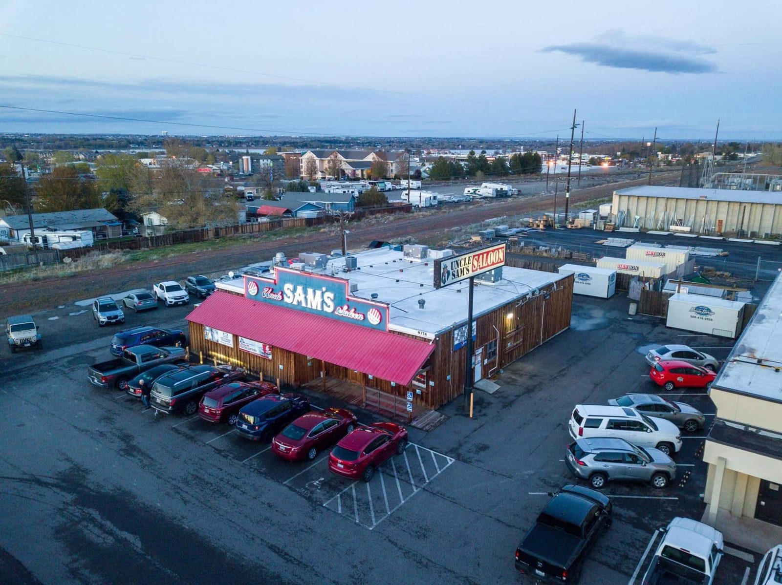 Sam's Saloon exterior on W Gage Blvd, Kennewick, WA